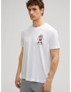 joop jeans Tricou regular fit cu guler rotund și print 30045691 - Бял