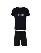 Joop! Къса пижама с лого Черен
