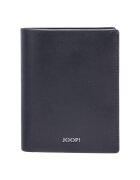 Joop Кожен портфейл Cerratano с двойно прегъване и метално лого - Черен