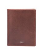Joop Кожен портфейл Cerratano с двойно прегъване и метално лого - Кафяв