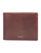 Joop Кожен портфейл Cerratono с двойно прегъване и лого - Кафяв