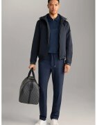 Joop Панталон regular fit с ластик и връзки на талията - Тъмносин
