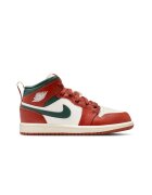 Jordan Маратонки 1 Mid PS 52529 - Червен/Зелен/Бежов