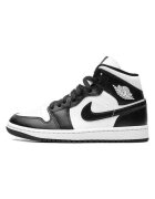 Jordan Мъжки спортни обувки - Air 1 Mid Panda - черни и бели - висококачествени материали - Бял/Черен