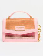 Juicy Couture Чанта за рамо Lily със сплетени детайли Tиква портокал/Розово
