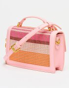Juicy Couture Чанта за рамо Lily със сплетени детайли Tиква портокал/Розово