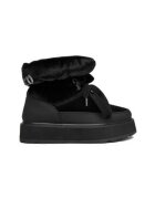 Juicy Couture Дамски ботуши черни кръгъл текстил връзки