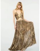 JUST CAVALLI Animal Printed Long Dress With Adjustable Straps