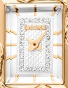 JUST CAVALLI Часовник от неръждаема стомана с циркони Златист