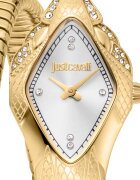 JUST CAVALLI Часовник от неръждаема стомана с увиващ се дизайн