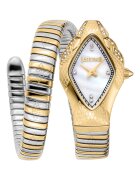 JUST CAVALLI Часовник от неръждаема стомана с увиващ се дизайн