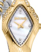 JUST CAVALLI Часовник от неръждаема стомана с увиващ се дизайн