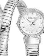 JUST CAVALLI Часовник от неръждаема стомана Сребрист