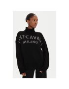 JUST CAVALLI Дамска блуза - 304381478 - Вълна/Акрил - Черна