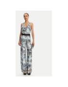 JUST CAVALLI Дамски топ 78PAH640 NS665 - Вискоза - Син/Сив - Сив/Син