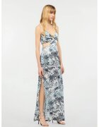 JUST CAVALLI Long Dress With Slim Straps and Side Cut-outs - Син