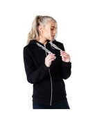 Justhype Дамска качулка - Drawstring Zip Hoodie HYPWOMHOOD001 - черна