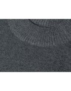 KAIDITE Мъжки пуловер K6010 къса яка светлосив мека материя