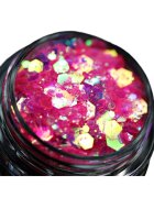 KAJOL Beauty пигмент с брокат в цвят бонбонено розов 1 г блестяща пудра