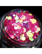 KAJOL Beauty пигмент с брокат в цвят бонбонено розов 1 г блестяща пудра