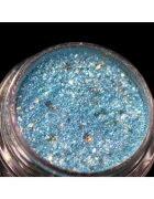 KAJOL Beauty PK162 светлосин пигмент на прах с брокат и златист оттенък 1 г