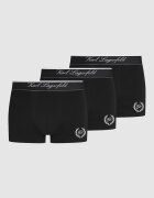 Karl Lagerfeld Боксерки с лого - 3 чифта Черен