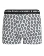Karl Lagerfeld Боксерки с лого - 3 чифта Черен/Сив/Папратово зелено