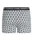 Karl Lagerfeld Боксерки с лого - 3 чифта Черен/Сив/Папратово зелено