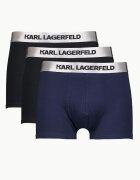Karl Lagerfeld Боксерки с лого - 3 чифта Черен/Сребрист/Тъмносин