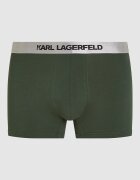 Karl Lagerfeld Боксерки с лого - 3 чифта Зелен/Черен/Сив