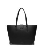 Karl Lagerfeld Дамска чанта Black-Nickel - от естествена кожа - 1AV B1W30120