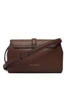 Karl Lagerfeld Дамска чанта Dark Friar Brown 2LQ - от естествена кожа