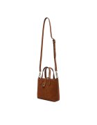 Karl Lagerfeld Дамска чанта естествена кожа - цвят Dark Tan - модел 1UR B1W30104