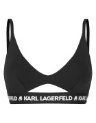 Karl Lagerfeld Дамски сутиен тип бриджитка Черен Лиосел