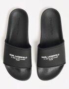Karl Lagerfeld Домашни пантофи с лого Черен