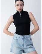 KARL LAGERFELD JEANS Блуза без ръкави - с къс цип