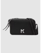 KARL LAGERFELD JEANS Чанта през рамо от еко кожа с регулируема презрамка - Черен