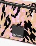 KARL LAGERFELD JEANS Чанта през рамо с шарка Черен/Сиво-кафяв/Розово