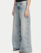 KARL LAGERFELD JEANS Дамски дънки широка кройка син памук