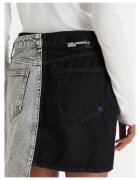KARL LAGERFELD JEANS Дънкова пола сива памук цип