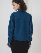 KARL LAGERFELD JEANS Дънкова риза с капси Тъмносин