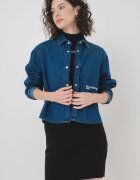 KARL LAGERFELD JEANS Дънкова риза с капси Тъмносин