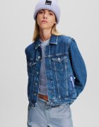 KARL LAGERFELD JEANS Дънково яке от органичен памук с джобове на гърдите Петролно синьо