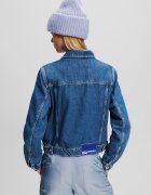 KARL LAGERFELD JEANS Дънково яке от органичен памук с джобове на гърдите Петролно синьо