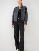 KARL LAGERFELD JEANS Дънково яке с метални копчета Tъмносив