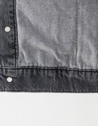 KARL LAGERFELD JEANS Дънково яке с метални копчета Tъмносив