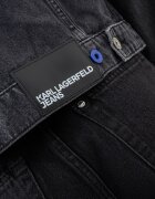 KARL LAGERFELD JEANS Дънково яке с метални копчета Tъмносив