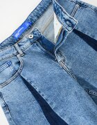 KARL LAGERFELD JEANS Къс панталон от деним с висока талия Прашно синьо