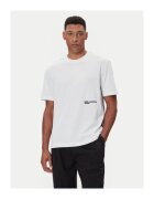 KARL LAGERFELD JEANS Мъжка тениска - бяла - памук