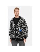 KARL LAGERFELD JEANS Мъжки кардиган - 303334291 - Акрил/Вълна - Черен - Черен